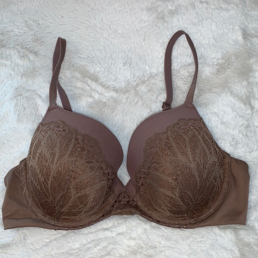 34B Auden lightly lined the icon brown bra